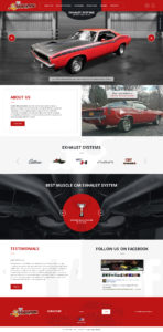 Web Design for Muscle Car Exhaust